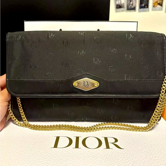 Dior Black Chain Shoulder Bag in box - Picture 1 of 8